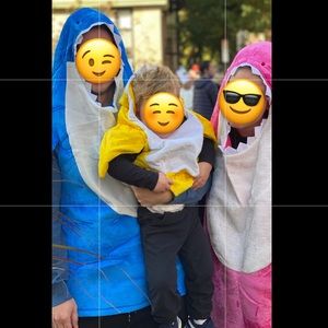 Baby, Mommy & Daddy Shark Costume